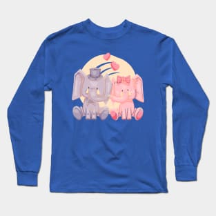 Elephant Cute Couple Long Sleeve T-Shirt